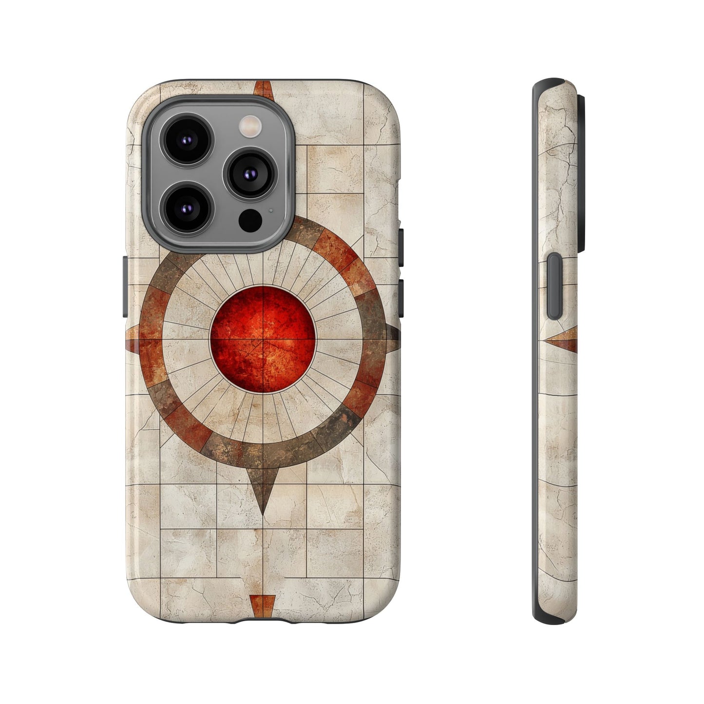 Boho Stone Compass Phone Case for iPhone, Pixel & Samsung