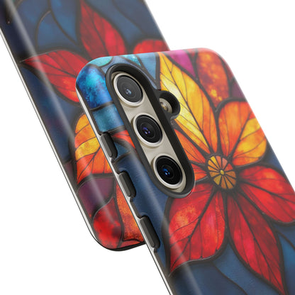 Radiant Blossom: Red and Orange Floral Elegance