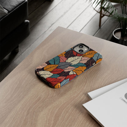 Colorful Abstract Leaves Pattern Design