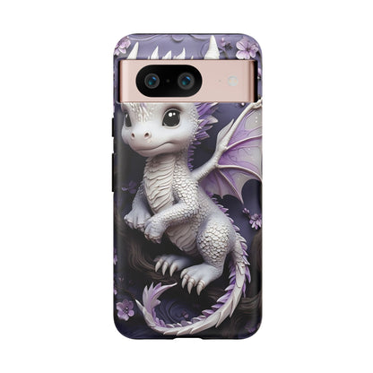 Charming Young Dragon on a Branch Phone Case Design