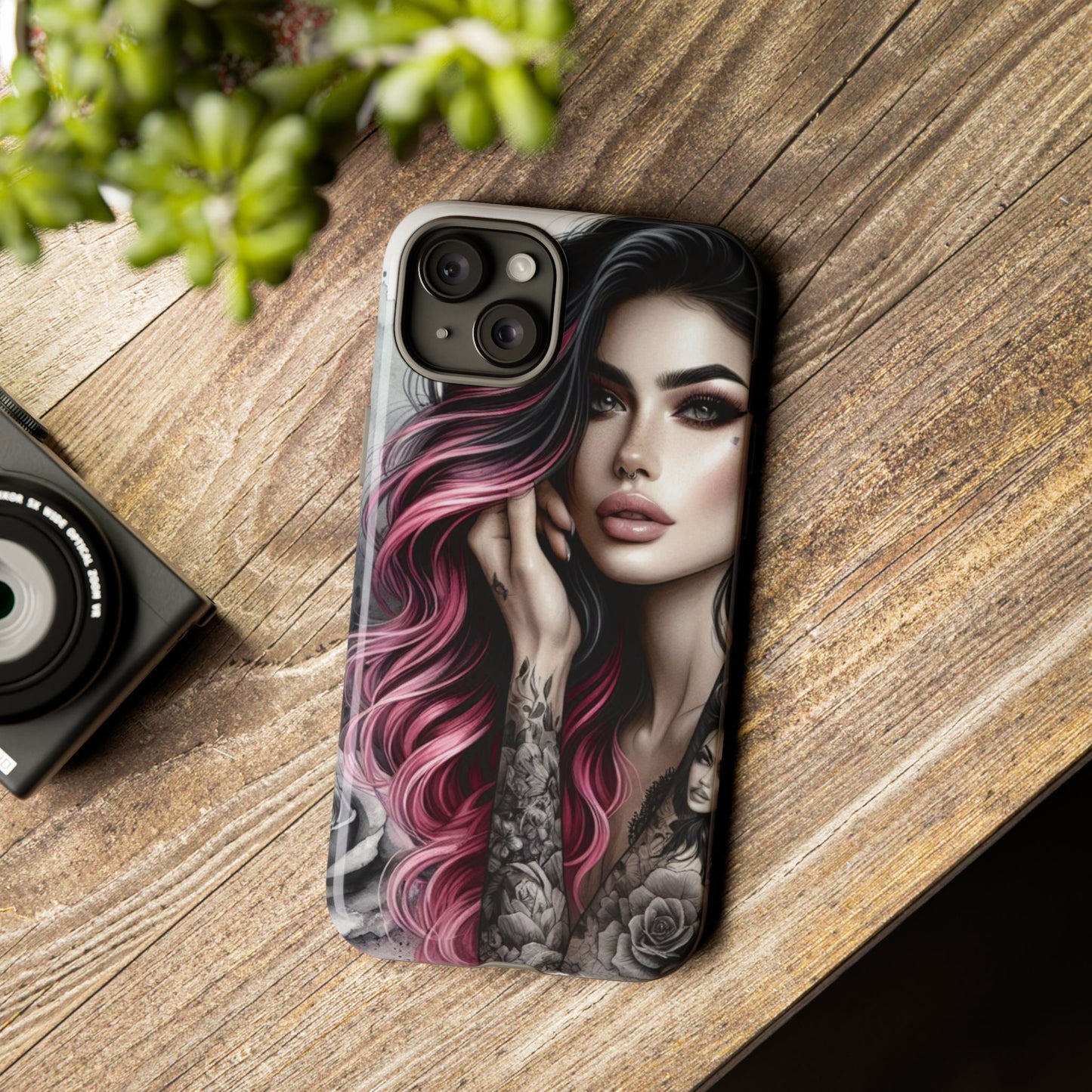 Tattooed Elegance – Gothic Art Mobile Cover