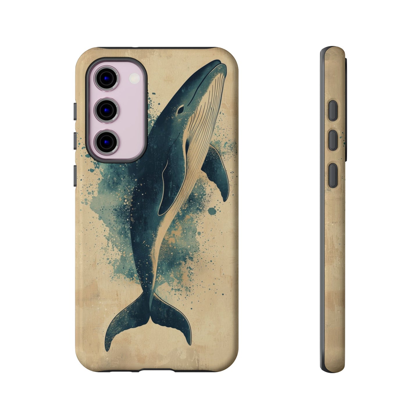 Ocean Majesty: Watercolor Whale Case for iPhone, Samsung & Pixel