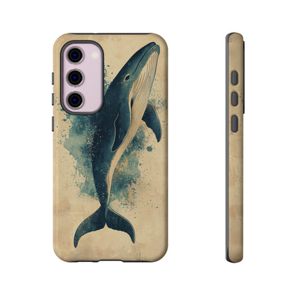 Ocean Majesty: Watercolor Whale Case for iPhone, Samsung & Pixel