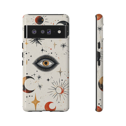 Mystic Moon & Stars Boho Phone Case for iPhone, Pixel & Samsung