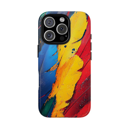 Tropical Macaw Feather Phone Case for iPhone, Samsung & Google Pixel