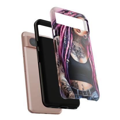 Tattooed Rebel – Gothic Cat Spirit Mobile Cover