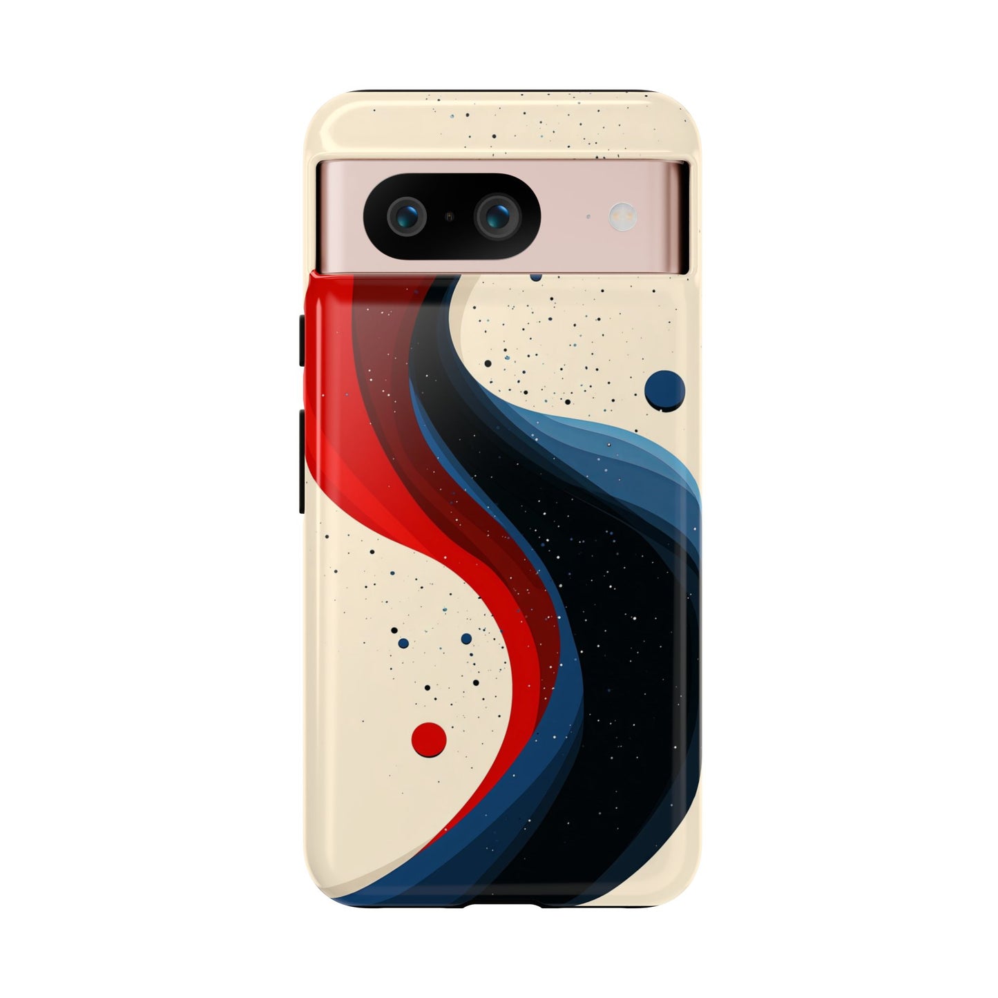 Galactic Drift – Cosmic Wave Abstract Phone Case for iPhone, Samsung & Pixel