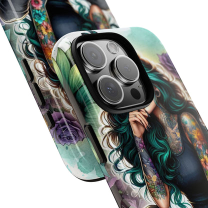Urban Wildflower – Edgy Tattooed Beauty Mobile Cover