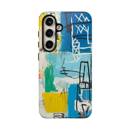 Artistic Phone Case – Jean-Michel Basquiat Graffiti Art - iPhone, Samsung & Google Pixel Cover - Artistic Painting Case,  Art Lover Gift