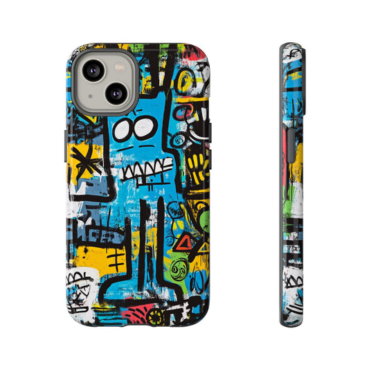 Basquiat Design Phone Case – Unique Street Art Protector - iPhone, Samsung & Google Pixel Cover - Artistic Painting Case,  Art Lover Gift