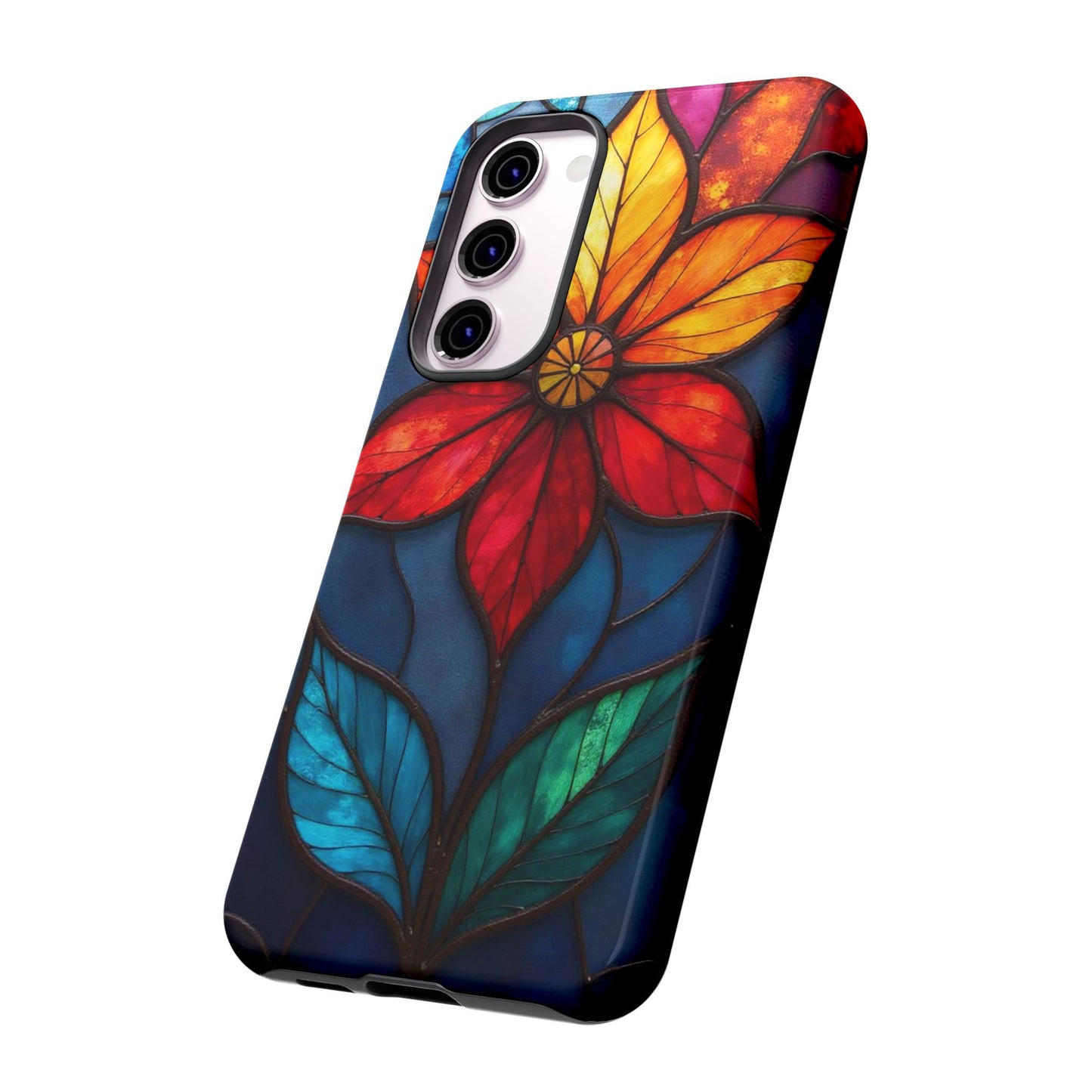 Radiant Blossom: Red and Orange Floral Elegance