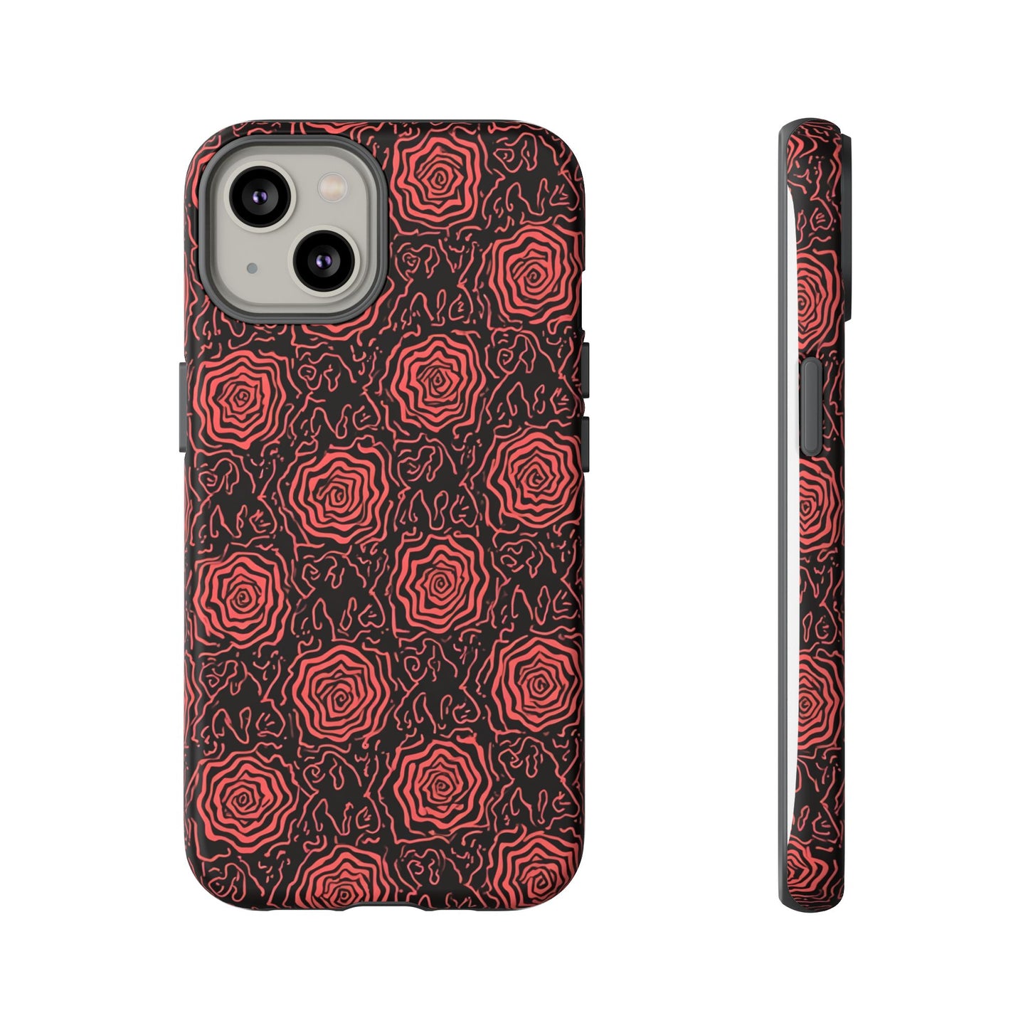 Red roses abstract geometric seamless pattern design