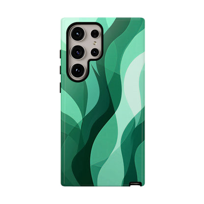 Verdant Flow – Abstract Nature-Inspired Phone Case for iPhone, Samsung & Pixel