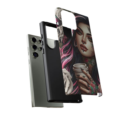Gothic Rose Coffee Queen Mobile Case