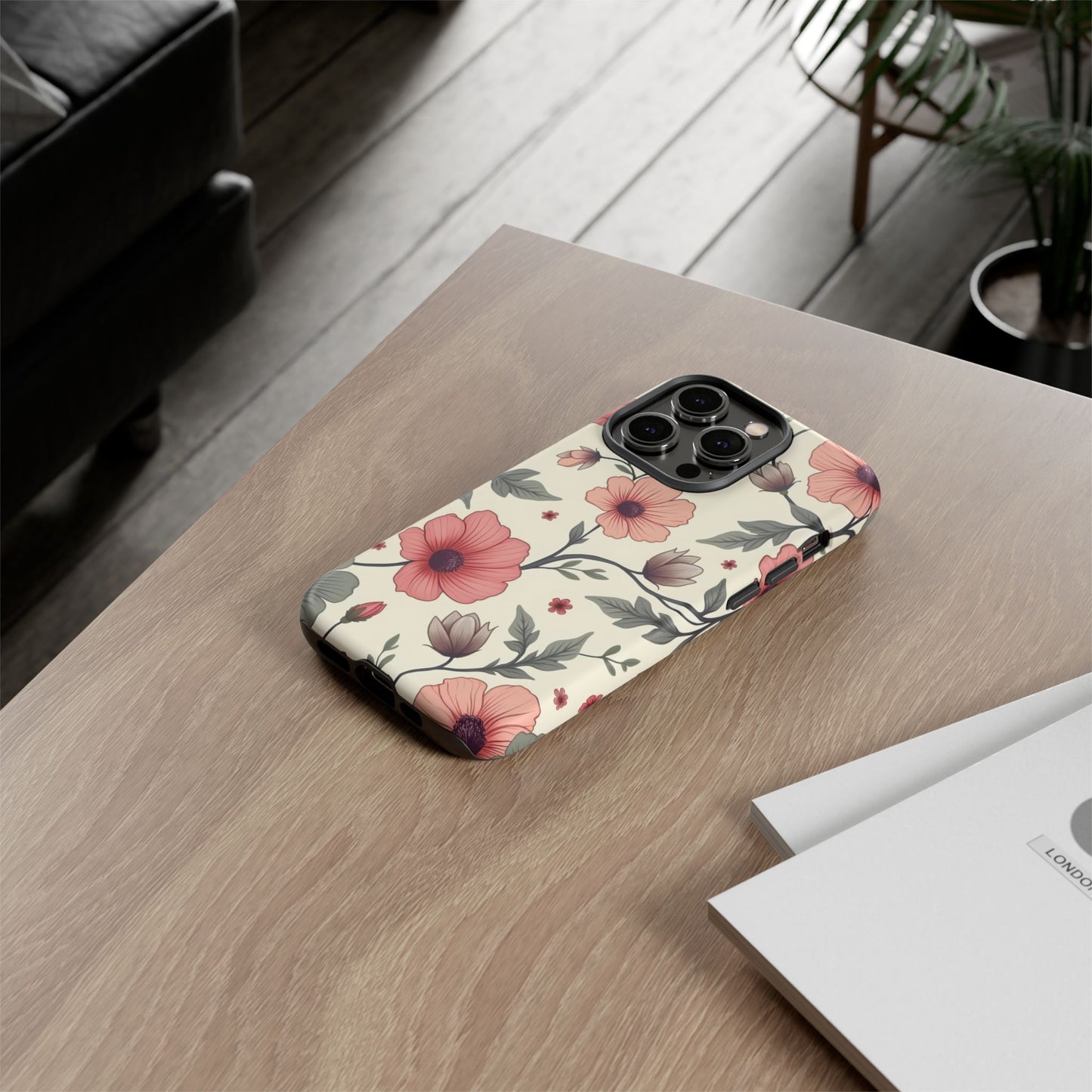 Floral Iphone Case, Botanical Pattern Design