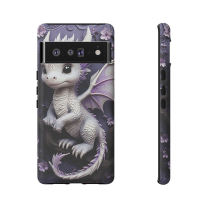 Charming Young Dragon on a Branch Phone Case Design