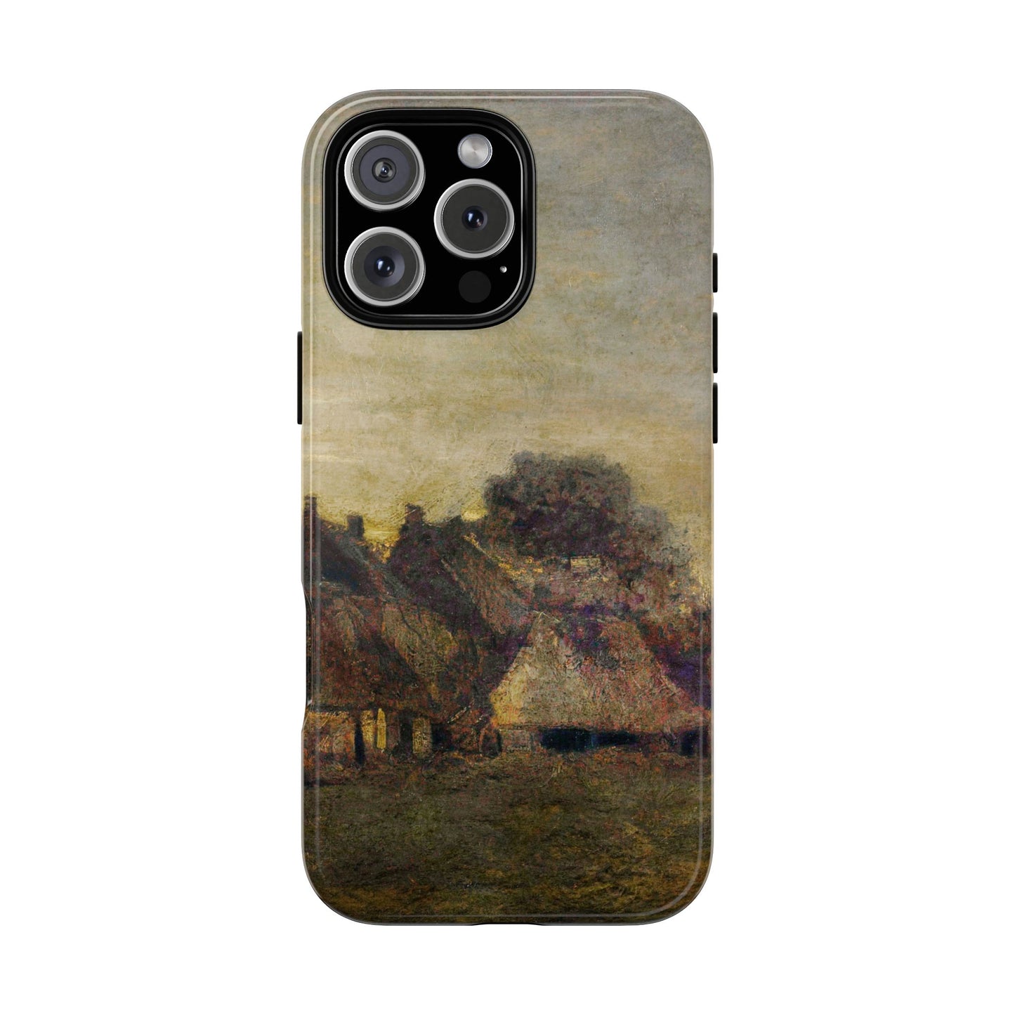 Van Gogh Village Painting Phone Case - iPhone, Samsung, Pixel - Artistic Starry Night Cover, Gift for Art Lovers