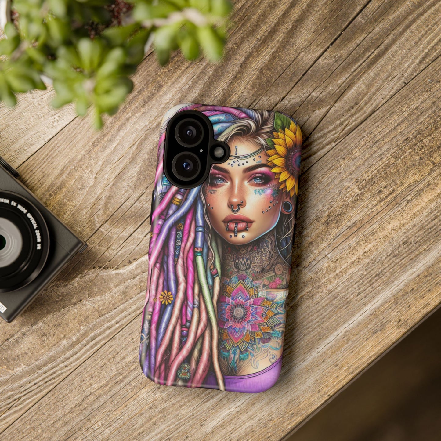 Boho Mandala Goddess – Ethereal Tattoo Art Mobile Cover