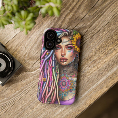 Boho Mandala Goddess – Ethereal Tattoo Art Mobile Cover