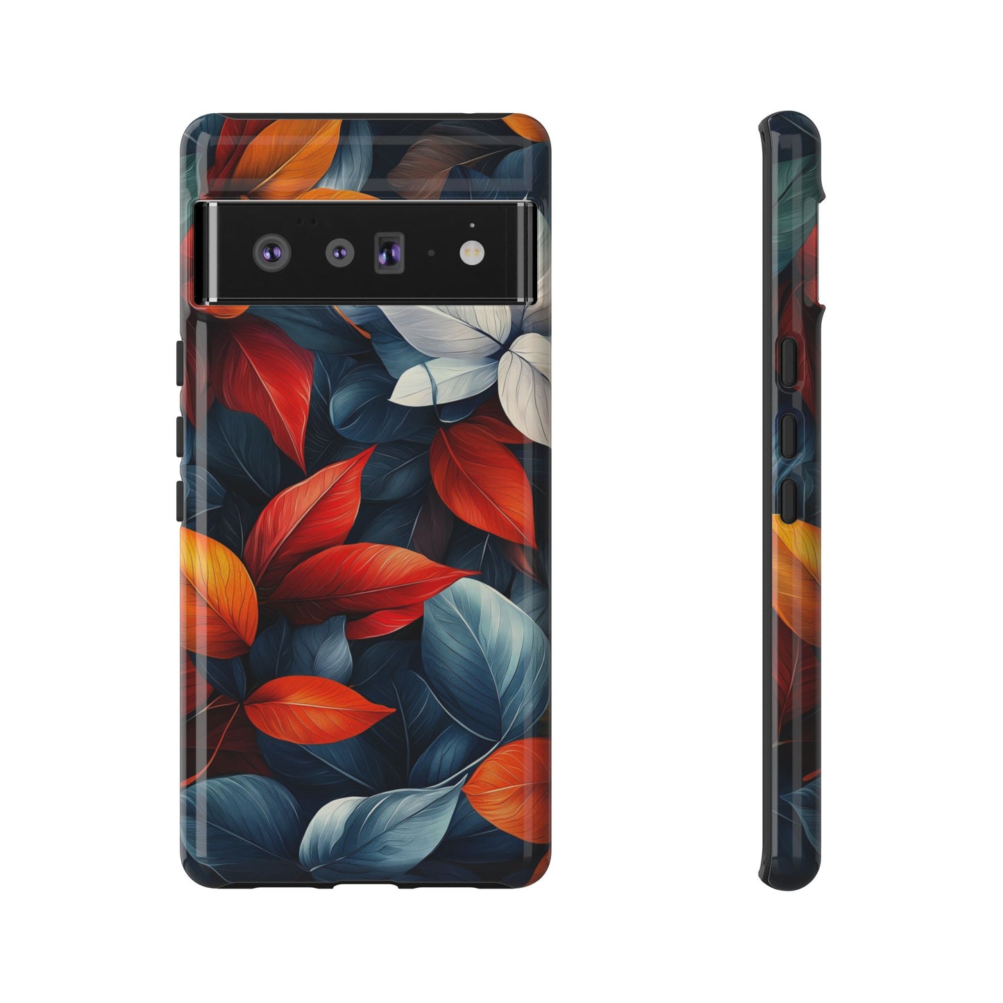 Autumn Midnight Leaves | Luxe Floral Phone Case for iPhone, Pixel & Samsung