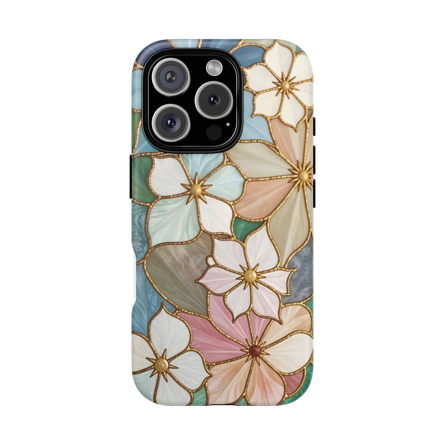 Floral Symphony: Stained Glass Elegance