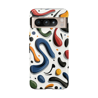 Color Cascade – Glossy Abstract Blob Case for iPhone, Pixel & Samsung