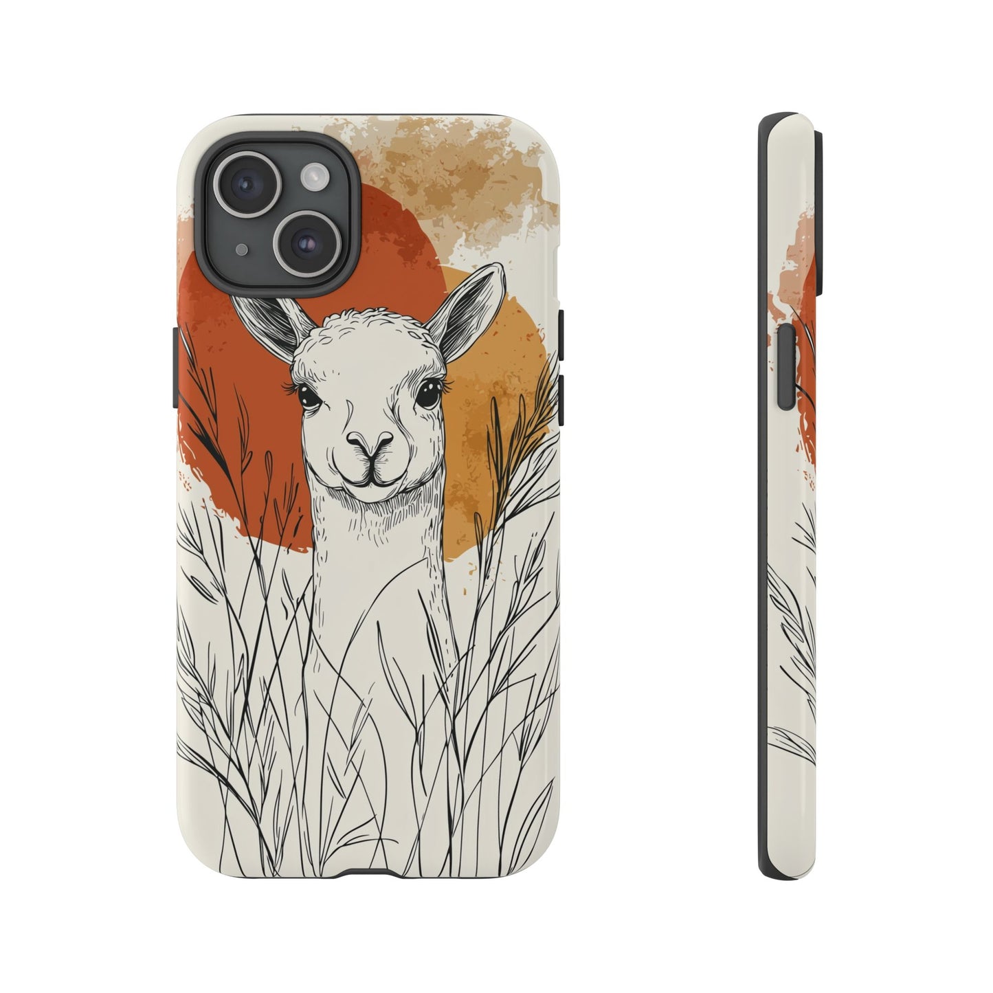 Hello Sunshine: The Llama in the Tall Grass Phone Case for iPhone, Samsung & Pixel