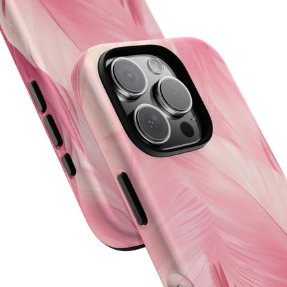 Soft Pink Flamingo Feather Phone Case for iPhone, Samsung & Google Pixel