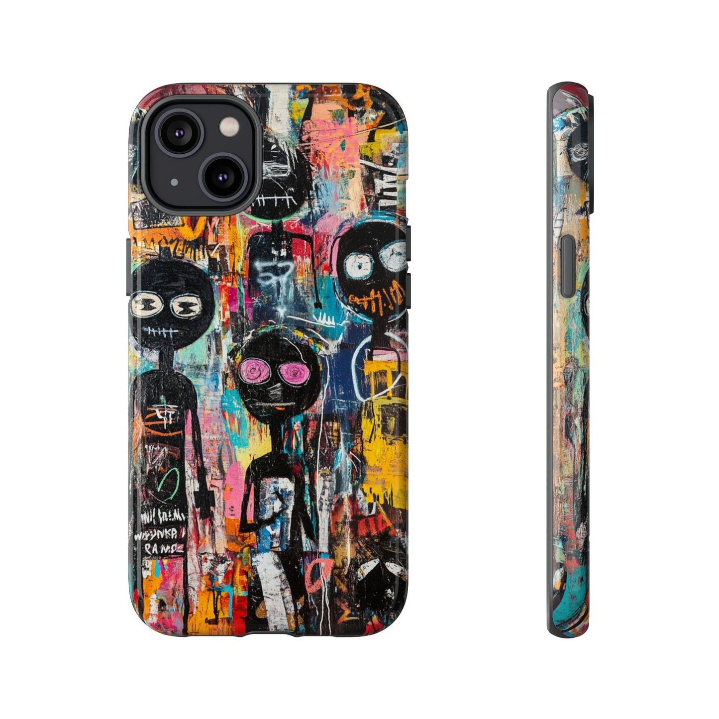 Basquiat Art iPhone Case – Modern Urban Graffiti Design - iPhone, Samsung & Google Pixel Cover - Artistic Painting Case,  Art Lover Gift