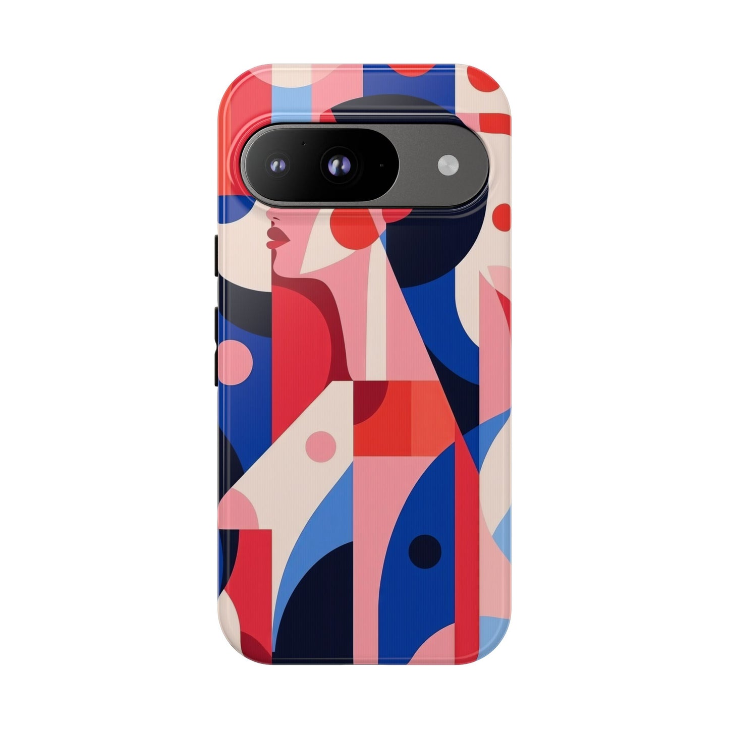 Modern Muse – Bold Abstract Portrait Phone Case for iPhone, Samsung & Pixel