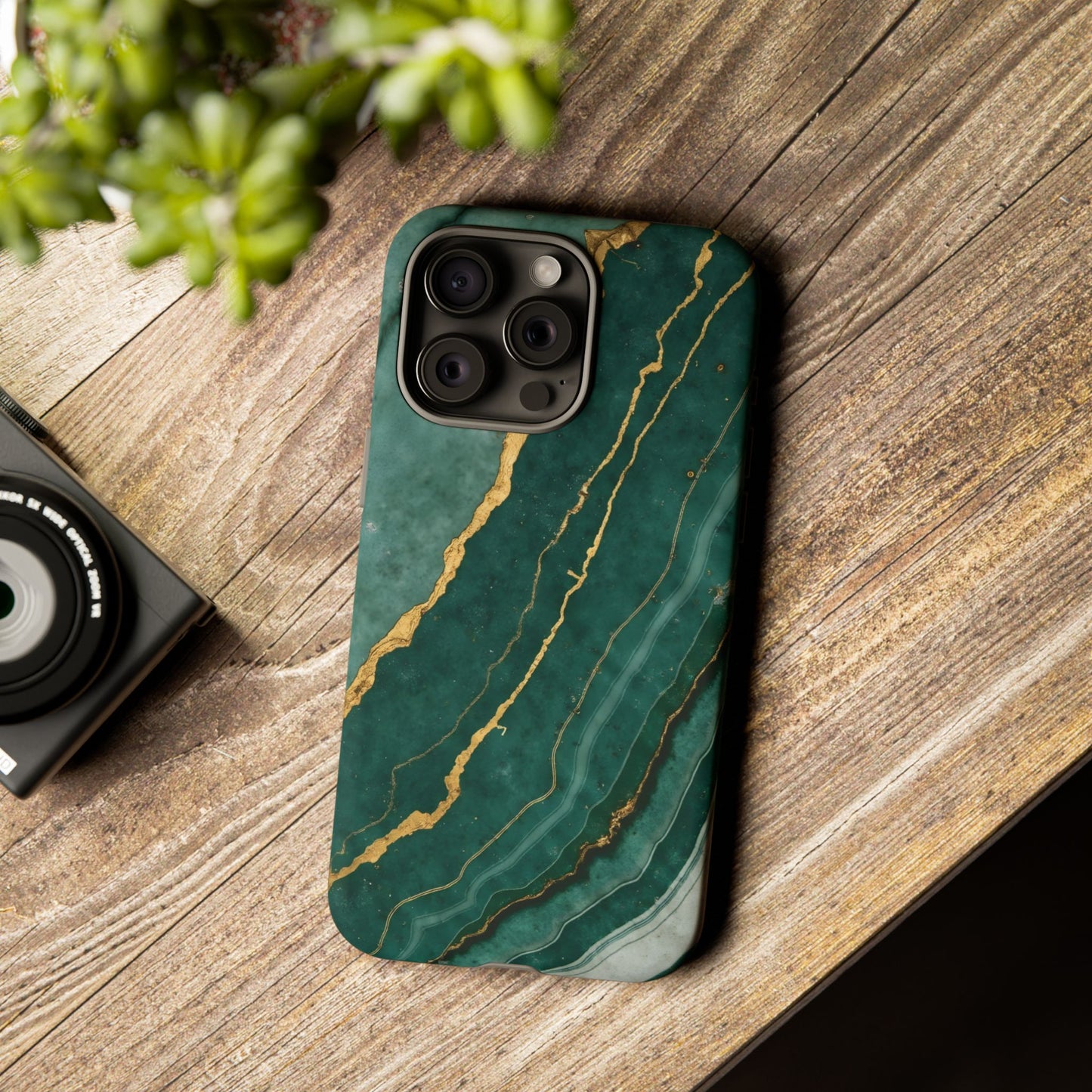 Jade Green Marble Case Design