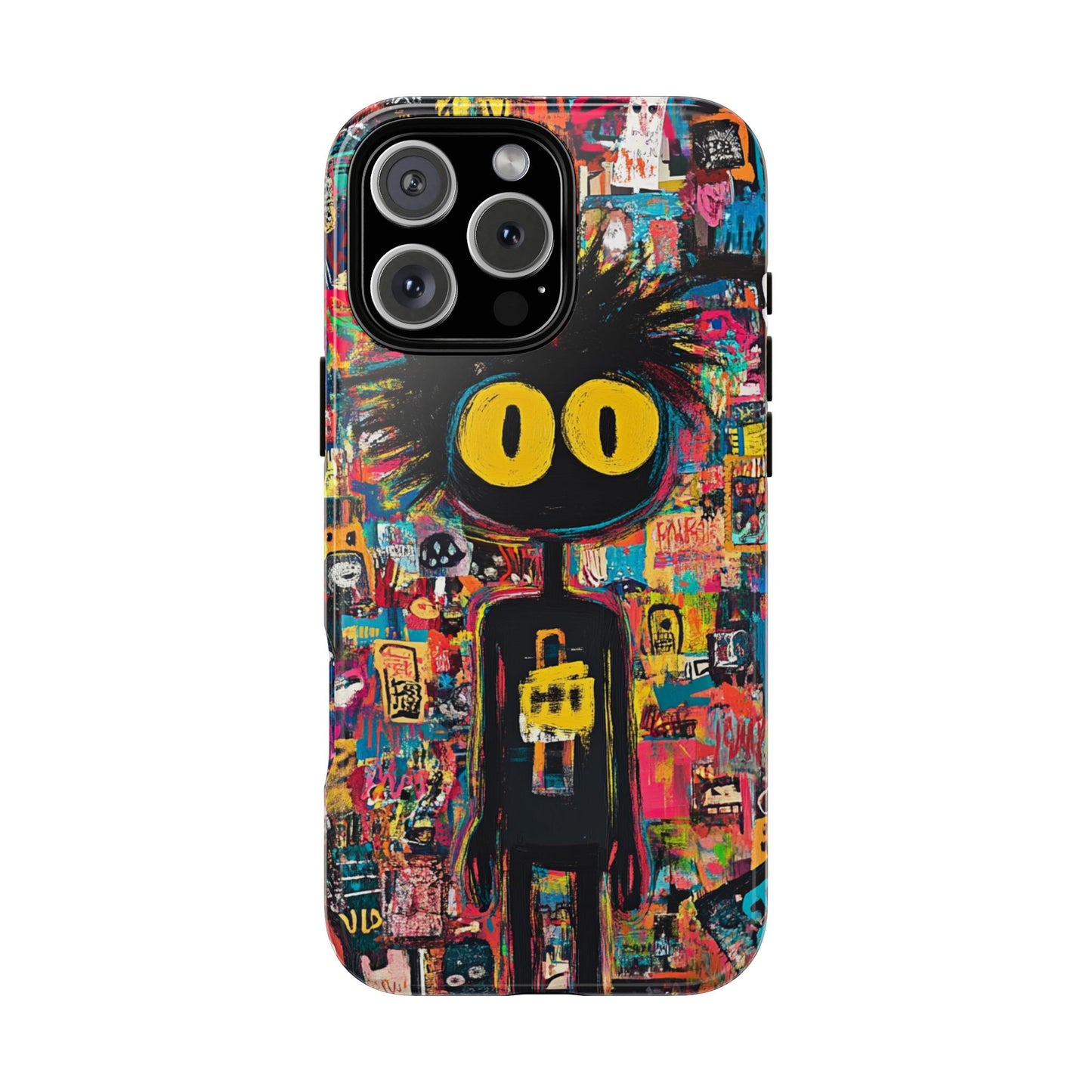 Urban Art iPhone Case – Basquiat Graffiti Style Cover - iPhone, Samsung & Google Pixel Cover - Artistic Painting Case,  Art Lover Gift