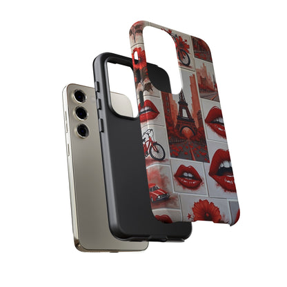Red Lips & Eiffel Tower Phone Case