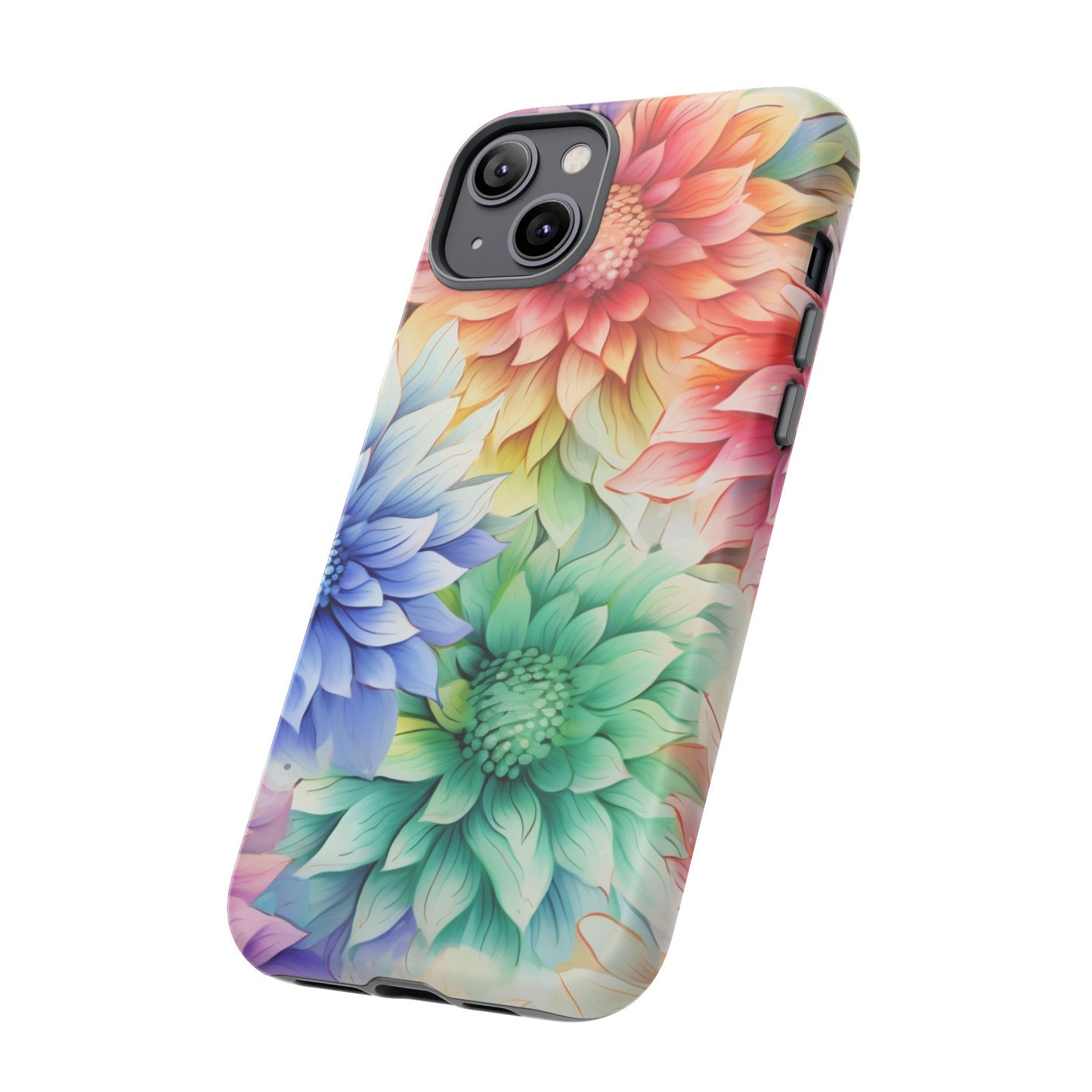 Rainbow Bloom Mandala Floral Mobile Case