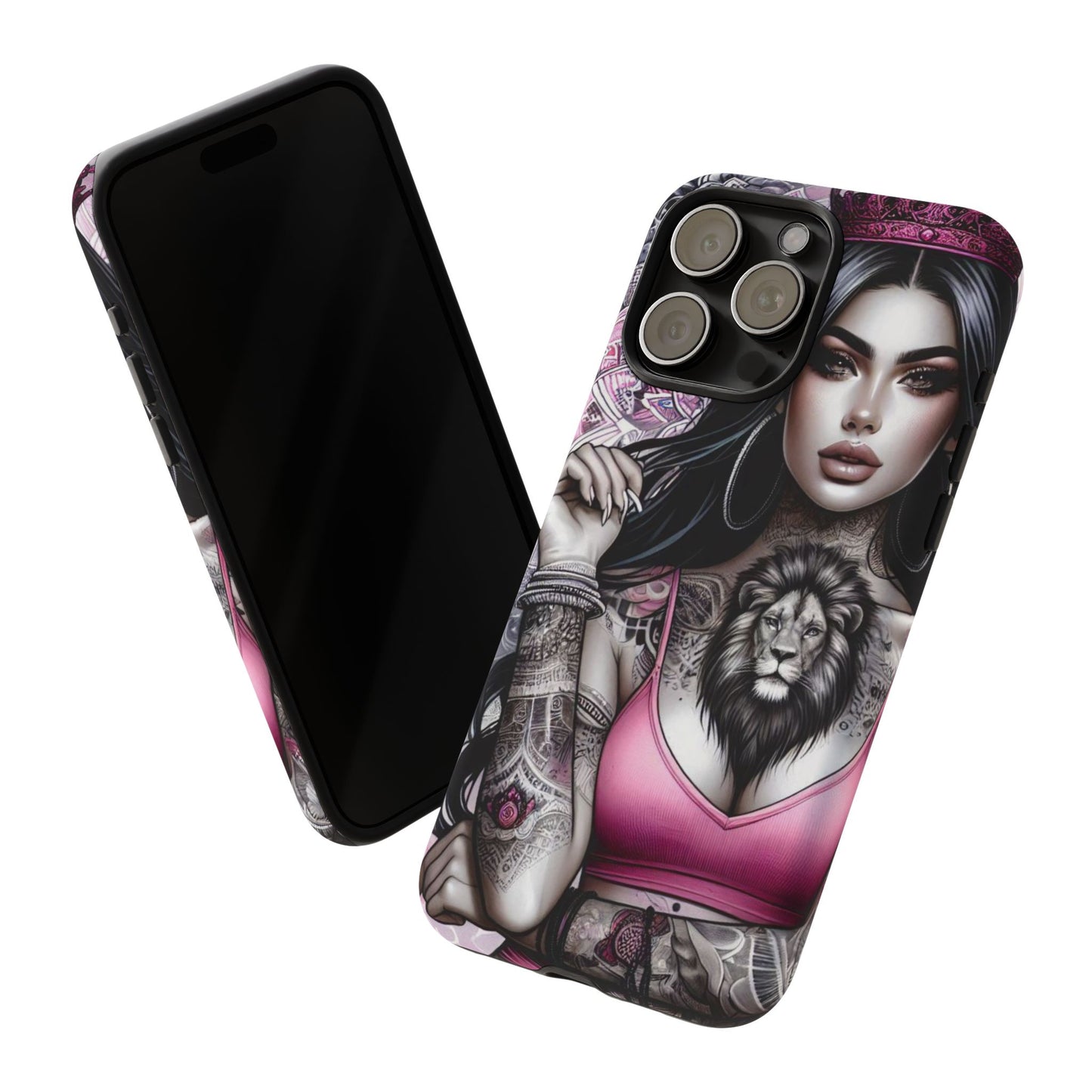 Queen of the Jungle – Regal Tattooed Goddess Mobile Cover