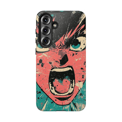 Rage Unleashed | Retro Scream Manga Phone Case for iPhone, Samsung & Pixel