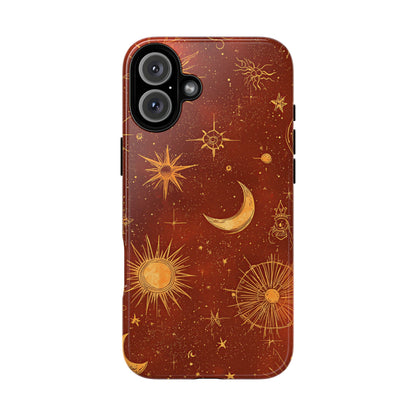 Terracotta Celestial Dreams Boho Phone Case for iPhone, Pixel & Samsung