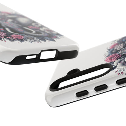 Ornate Floral Elephant Mobile Cover – Elegant Bohemian Art