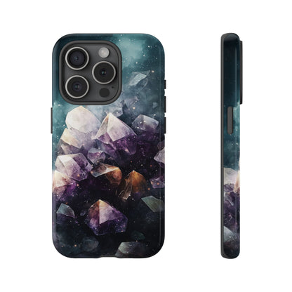 Galactic Amethyst Stones Phone Case for iPhone, Samsung & Google Pixel
