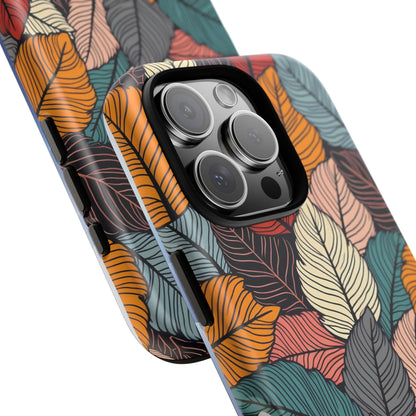 Colorful Abstract Leaves Pattern Design