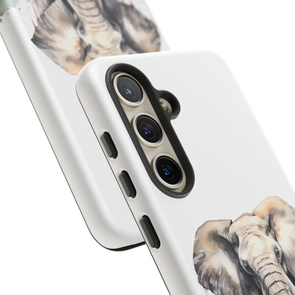 Safari Watercolor Elephant Mobile Cover – Artistic Wildlife Design