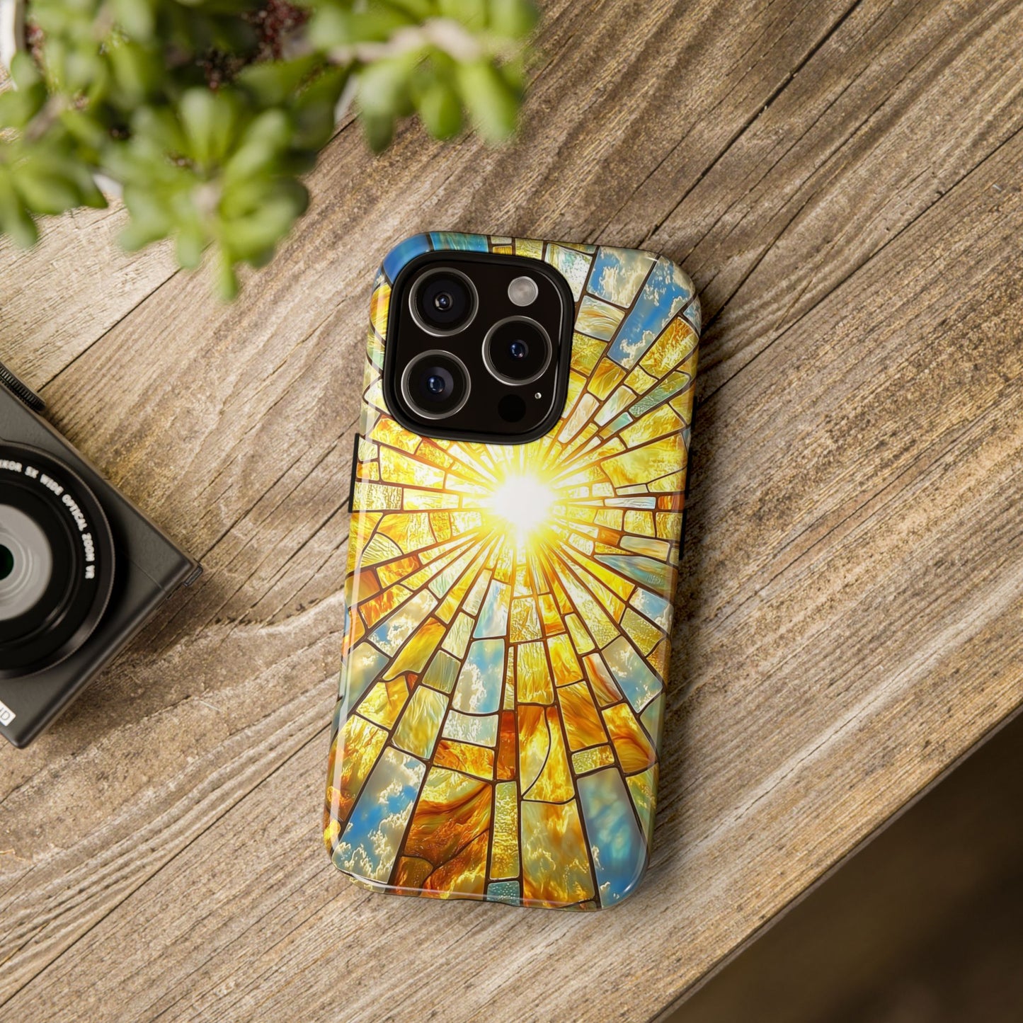 Heavenly Light – Radiant Sunburst Phone Case for iPhone, Samsung & Pixel
